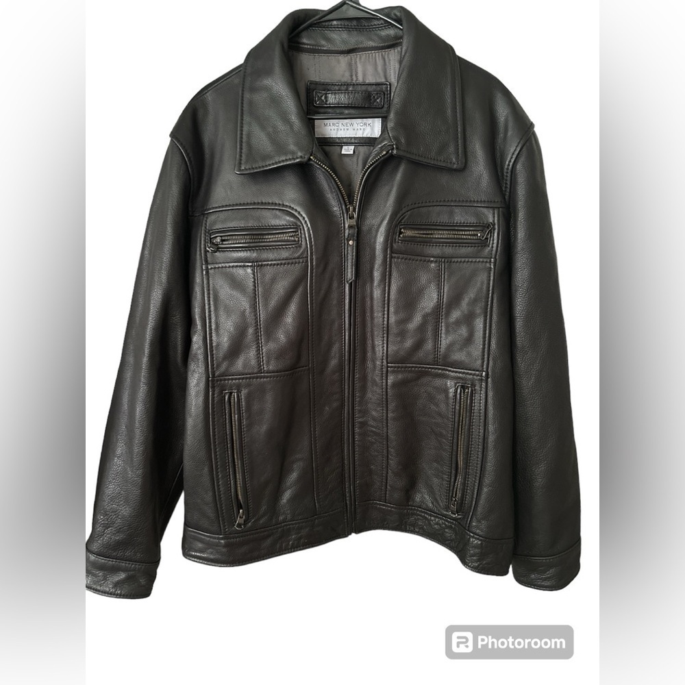 Marc New York Leather Jacket Size Large Great Condition